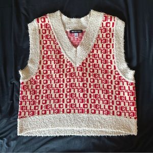 Urban outfitters cropped sweater vest